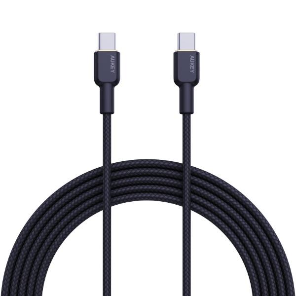 AUKEY CB-NCC1 1M Nylon Braided USB C to C Cable