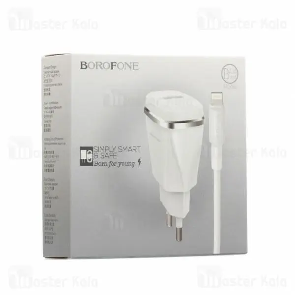 شارژر دیواری تک پورت 1 آمپر بروفون Borofone BA1A Single USB Charger - 4
