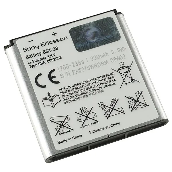 باتری موبایل سونی اریکسون مدل بی اس تی 38 Sony Ericsson W995 Mobile Battery / BST-38 - 2