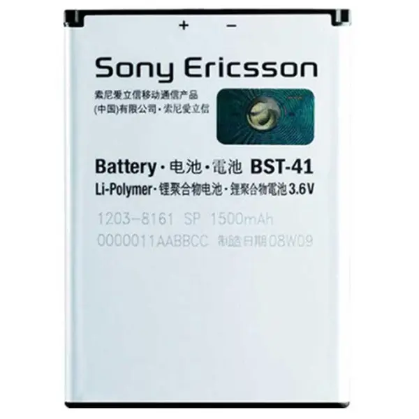 باتری موبایل سونی اریکسون مدل BST-41 ظرفیت 1500 میلی آمپر ساعت مناسب گوشی سونی Xperia X1/X10 Sony Ericsson BST-41 1500mAh Mobile Phone Battery For Sony Xperia X1/X10 - 4