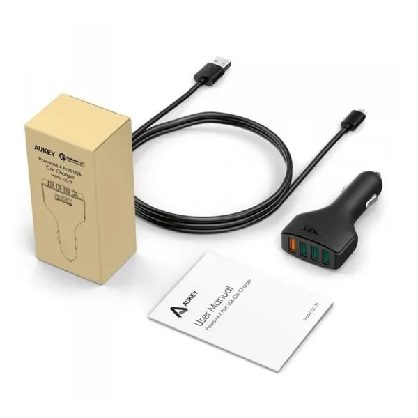 شارژر فندکی آکی مدل CC-T9 Aukey CC-T9 Car Charger