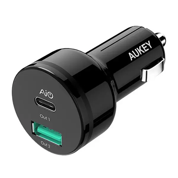 شارژر فندکی آکی مدل CC-Y9 Aukey CC-Y9 Car Charger
