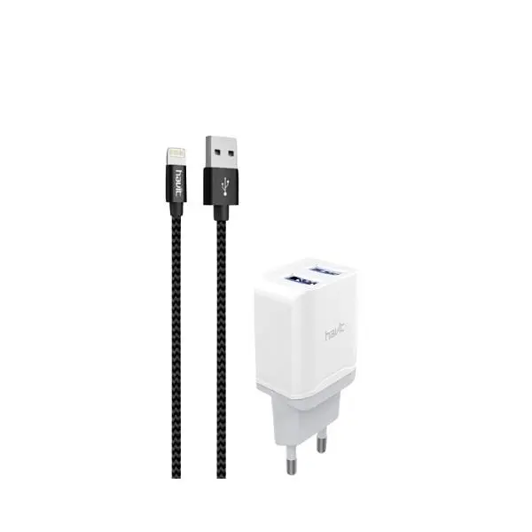 شارژر سریع دیواری دو پورت هویت مدلH112 Havit H112 2Port Travel Fast Charger - 3