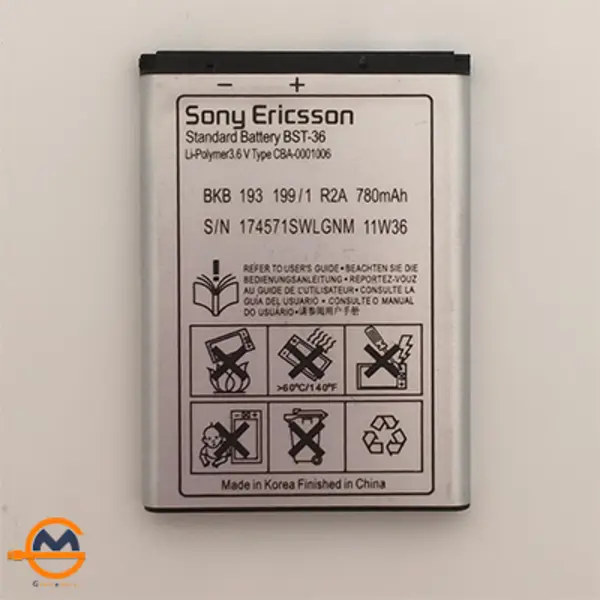 باتری گوشی سونی اریکسون K310 مدل BST-36