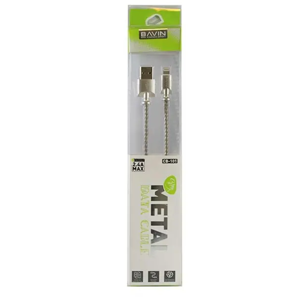 کابل شارژ و انتقال داده Lightning باوین CB-101 Bavin CB-101 1.0M USB Type-C to Lightning Cable - 3