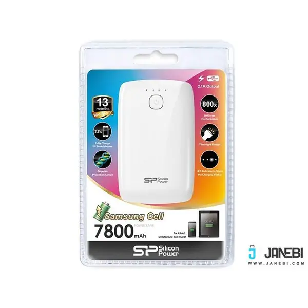 شارژر همراه سیلیکون پاور مدل P81 با ظرفیت 7800 میلی آمپر ساعت Silicon Power P81 7800 mAh Powerbank - 2
