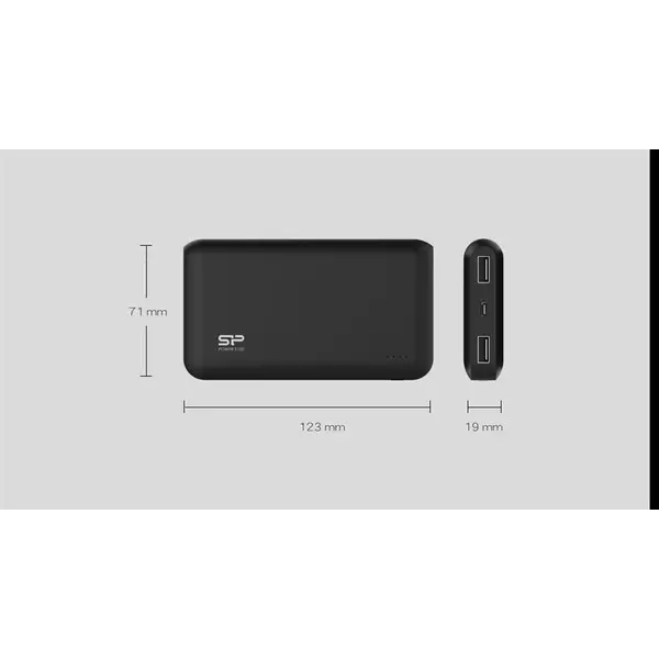 شارژر همراه سیلیکون پاور مدل S100 ظرفیت 10000 میلی آمپر ساعت Silicon Power S100 10000mAh Power Bank - 3