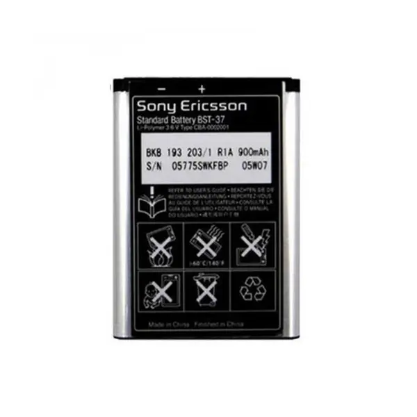 باتری سونی Sony Ericsson W810 کد BST-37 با ظرفیت 900mAh