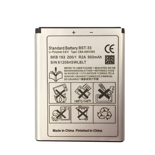باتری سونی Sony Ericsson K800 کد BST-33 با ظرفیت 1000mAh - 5