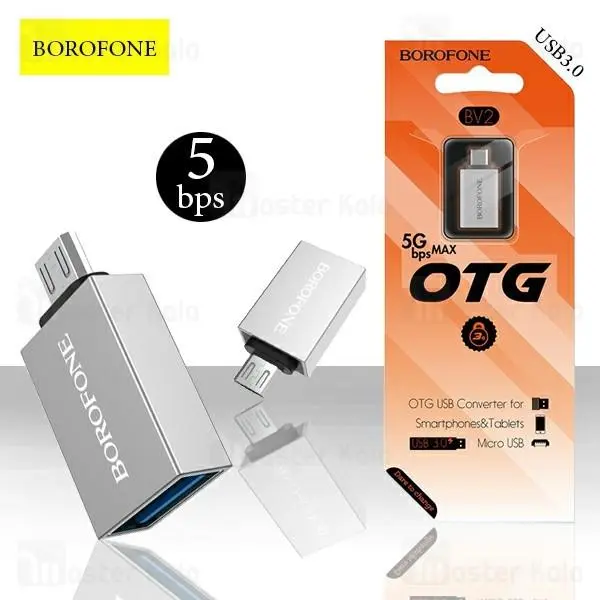 مبدل Type-C به USB OTG بروفون مدل BV3 Borofon Type-C To USB OTG BV3 - 5