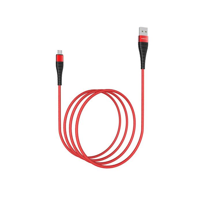 کابل تبدیل USB به microUSB بروفون مدل BX32 طول 1 متر