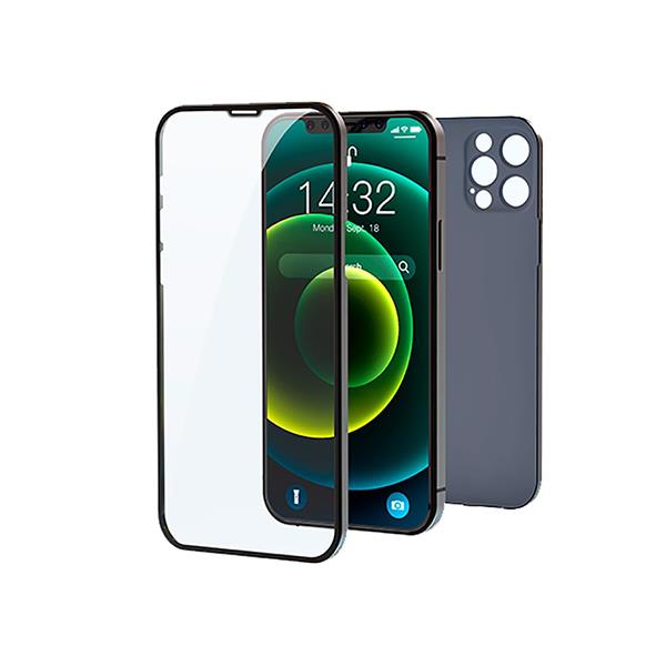 گلس و محافظ پشت 2 در 1 آیفون 13 پرو دویا Devia iphone 13 Pro 2 in 1 Ultra Thin Tempered Glass Protective Case