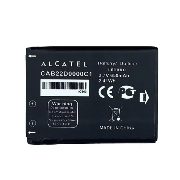 باتری موبایل آلکاتل Alcatel OT 665 با کد فنی CAB22D000C1 - 2