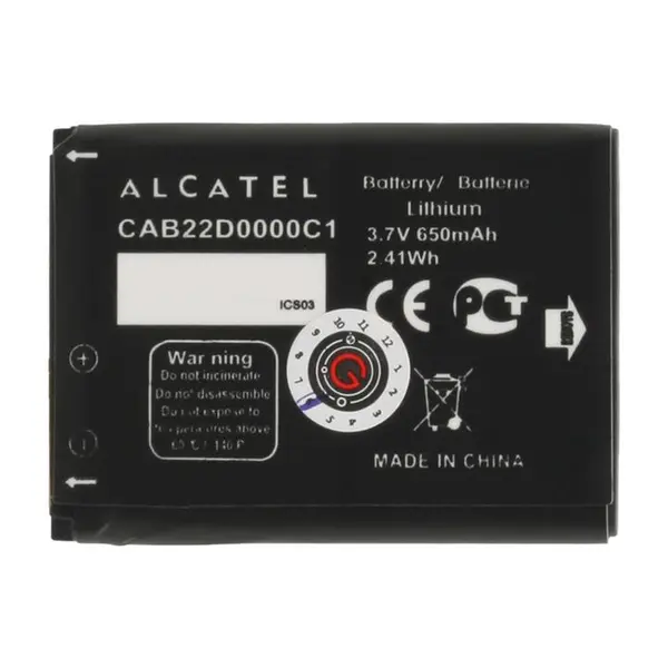 باتری آلکاتل CAB22D0000C1 ظرفیت 650 میلی آمپر ساعت - 4