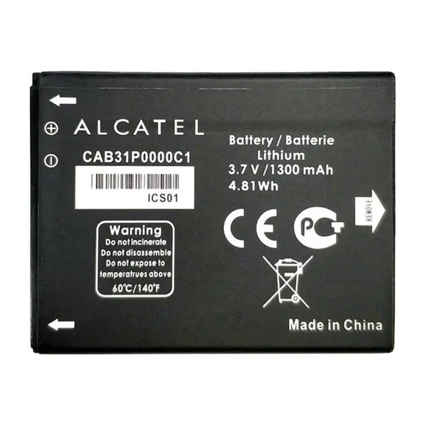 باتری آلکاتل CAB31P0000C1 ظرفیت 1300 میلی آمپر ساعت - 4
