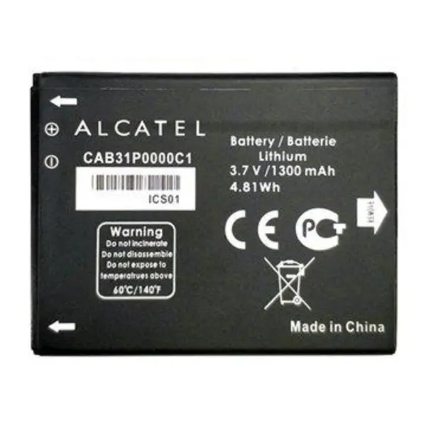 باتری آلکاتل CAB31P0000C1 ظرفیت 1300 میلی آمپر ساعت - 3