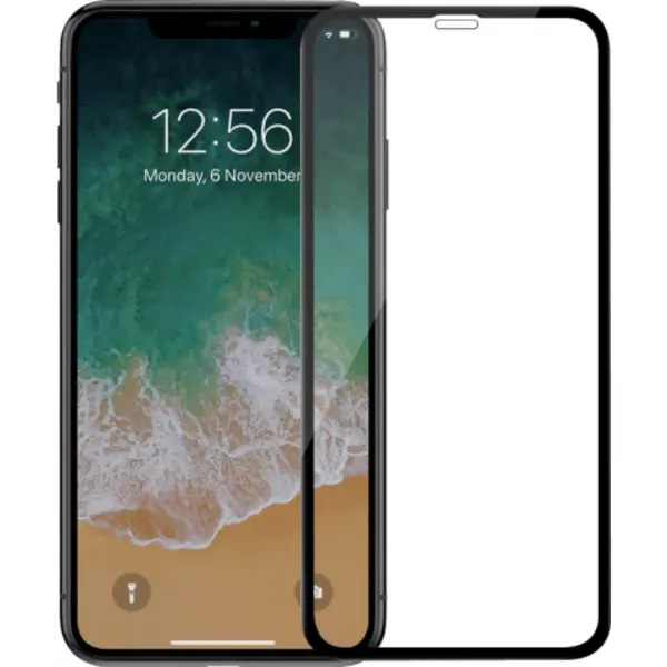 محافظ صفحه نمایش گوشی تمام چسب شیشه ای و شیشه دوربین فراری مدل Full Adhesive مناسب برای اپل آیفون XR Full Cover and Full Adhesive and camera protector Ferrari Temperd glass Apple Iphone XR - 3