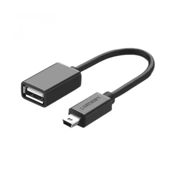 کابل Mini USB - OTG به USB 2.0 یوگرین 10383 Ugreen 10383 OTG Mini USB 5pin C/M To USB 2.0 A/F - 2