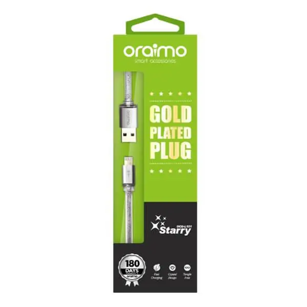 کابل Oraimo Lightining مدل OCD-L101 Oraimo OCD-L101 Starry USB Type-A to Lightning Cable 1M - 3