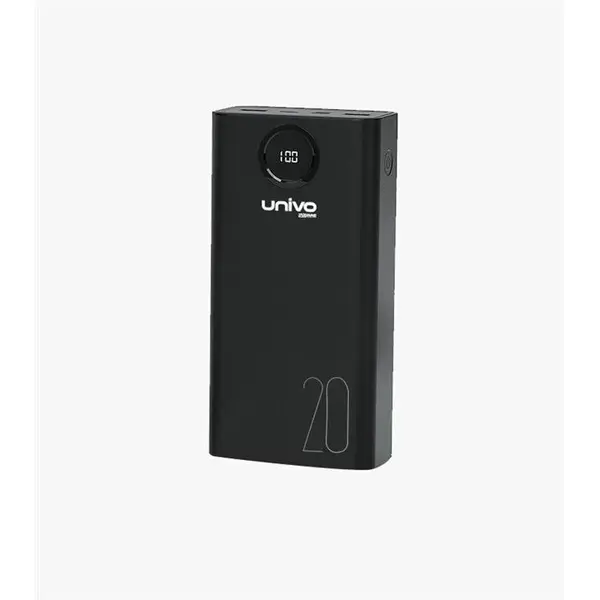 پاوربانک یونیوو مدل UN20PD Ultra ظرفیت ۲۰۰۰۰ میلی آمپر Univo UN20 PD Ultra 20000 POWER BANK