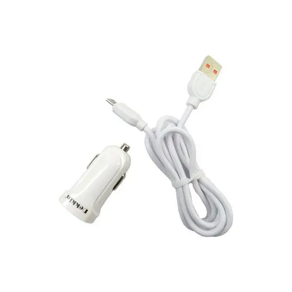 شارژر فندکی دکین مدل CR CER به همراه کابل تبدیل microUSB