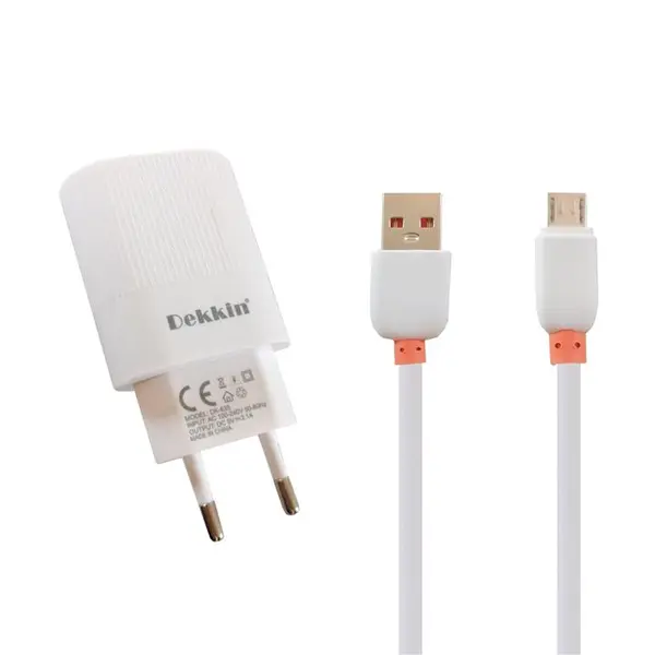 شارژر دیواری دکین مدل DK635 به همراه کابل تبدیل microUSB