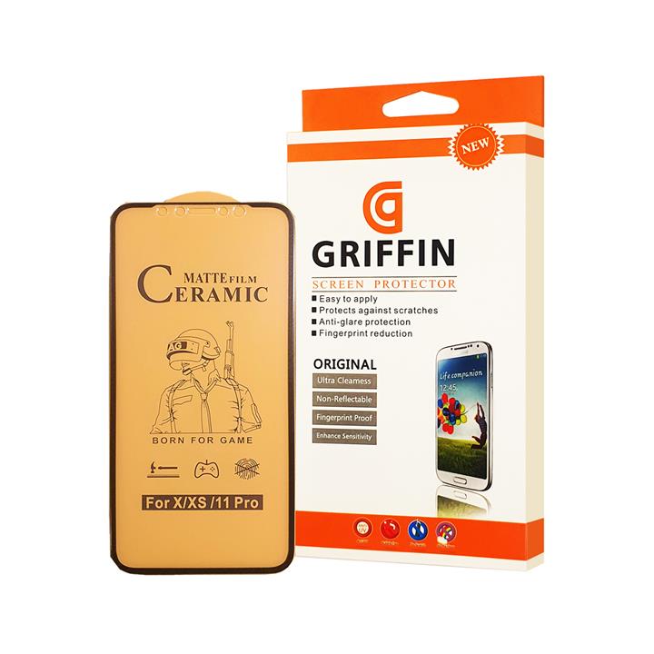 محافظ صفحه نمایش سرامیکی مات گریفین مدل FLCRM GN to مناسب برای گوشی موبایل اپل iPhone 11 Pro