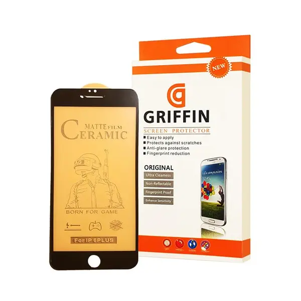 محافظ صفحه نمایش سرامیکی مات گریفین مدل FLCRM GN to مناسب برای گوشی موبایل اپل iPhone 6 Plus