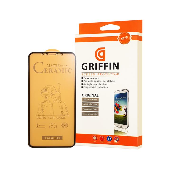 محافظ صفحه نمایش سرامیکی مات گریفین مدل FLCRM GN to مناسب برای گوشی موبایل اپل iPhone 11
