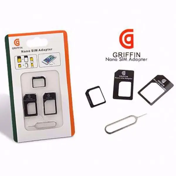 تبدیل سیم کارت های نانو و میکرو به استاندارد گریفین Griffin Nano and Micro SIM Card Adapters - 2
