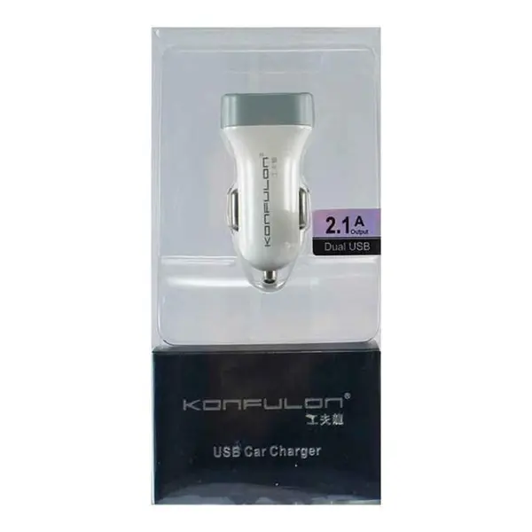 شارژر فندکی دو پورت KONFULON C17