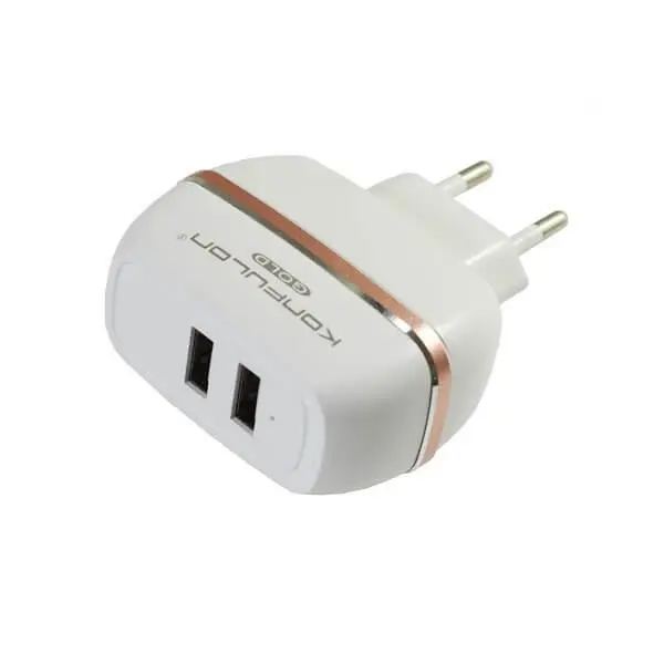 شارژر Konfulon دو پورت مدل C23 با کابل lightning