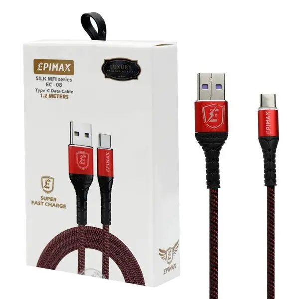 کابل شارژر تایپ سی ابریشم مدل 1.2 متر EC-08- Epimax - 2