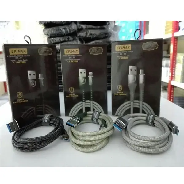 کابل شارژر تایپ سی پاراگلایدر مدل 1.2 متر EC-11- Epimax - 3
