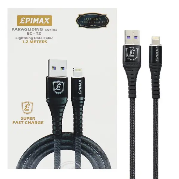 کابل شارژر آیفون پاراگلایدر مدل 1.2 متر EC-12- Epimax - 4