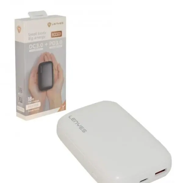 مینی پاور بانک Lenyes مدل PX171D QC3.0 + PD3.0 10000mAh\n\n