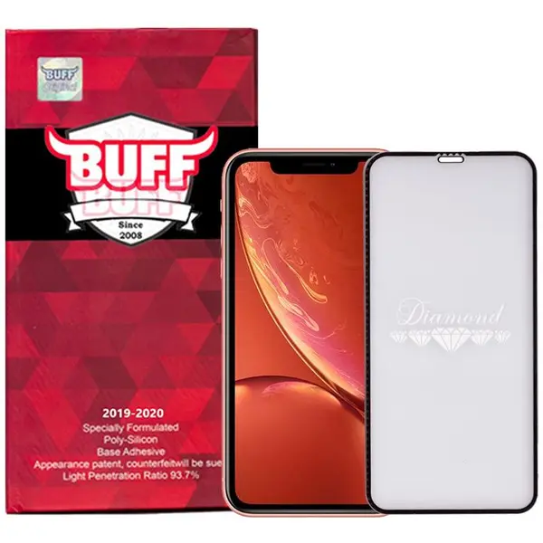 محافظ صفحه نمایش 5D بوف مدل Diamond مناسب برای گوشی موبایل اپل IPhone XR - 3