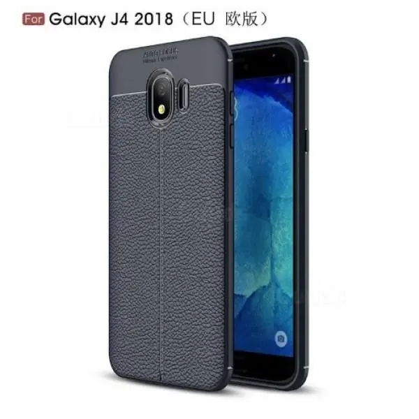 قاب محافظ ژله ای طرح چرم Becation Auto Focus Case Samsung Galaxy J4 2018 / J400 - 2