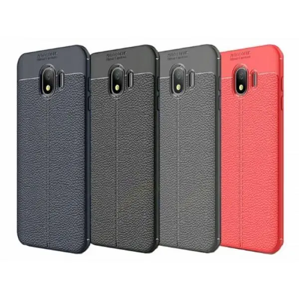 قاب محافظ ژله ای طرح چرم Becation Auto Focus Case Samsung Galaxy J4 2018 / J400 - 5