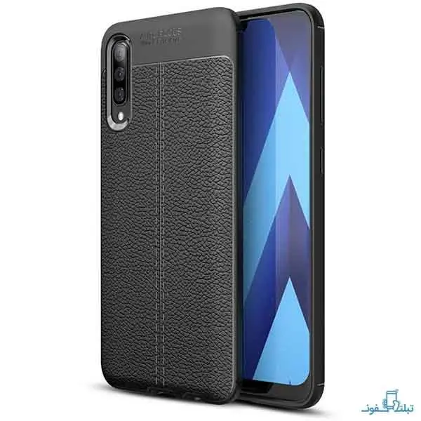 قاب ژله ای طرح چرم موبایل مناسب برای گوشی سامسونگ Galaxy A50 Auto Focus Leather Case for Samsung Galaxy A50 - 5