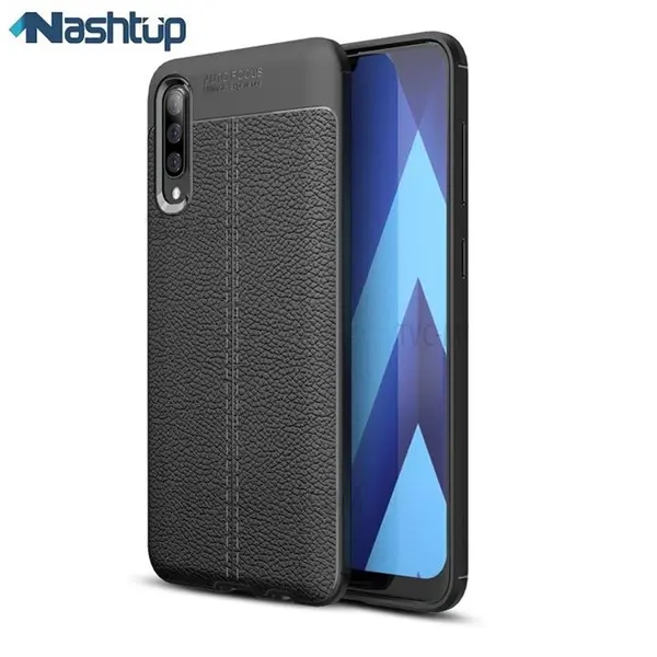 قاب ژله ای طرح چرم موبایل مناسب برای گوشی سامسونگ Galaxy A50 Auto Focus Leather Case for Samsung Galaxy A50 - 2