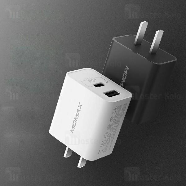 شارژر دیواری مومکس Momax UM13CN OnePlug PD QC3.0 Charger 18W توان 3 آمپر