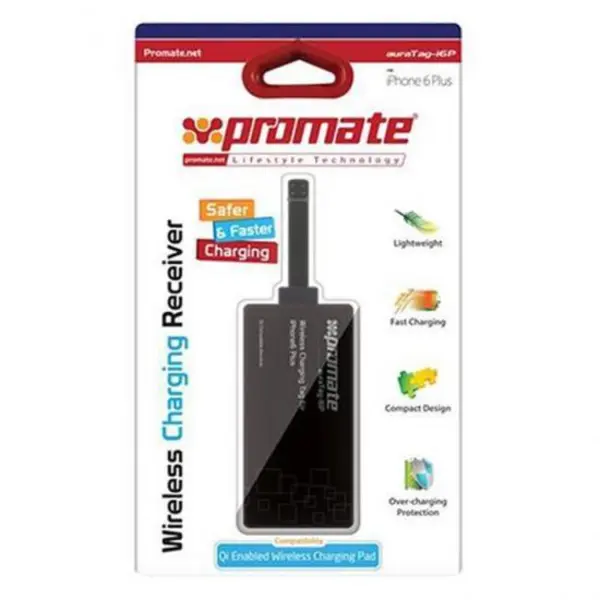 گیرنده شارژ بی سیم گوشی آیفون پرومیت Promate AuraTag-i6 Wireless Charging Receiver - 4