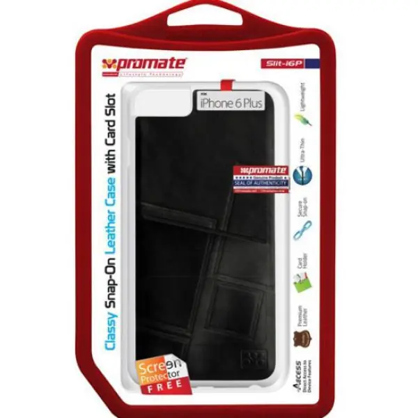 کیف موبایل پرومیت Slit-i6P Promate Slit-i6P Classy Snap-On leather Case with Card Slot for iPhone 6/6S Plus - 3