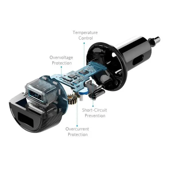 شارژر فندکی انکر مدل A2212012 PowerDrive Elite 2 A2212012 PowerDrive Elite 2 Car Charger - 3