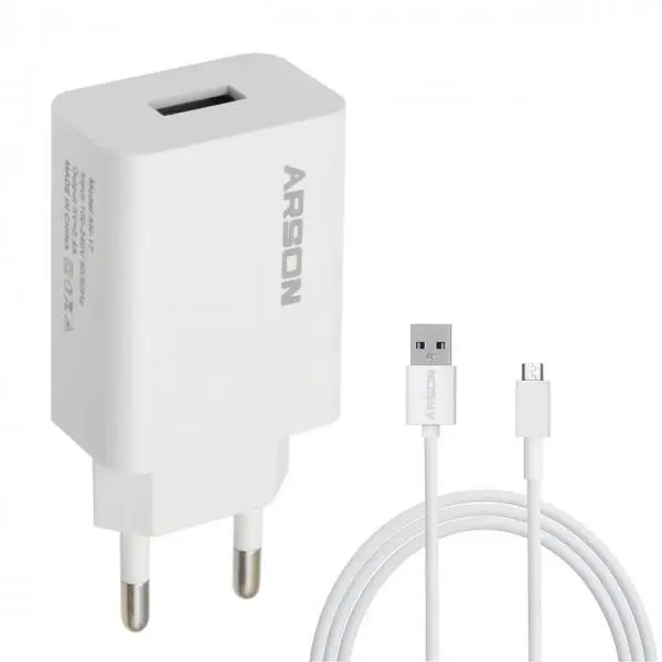 شارژر دیواری آرسون مدل AN-17 به همراه کابل microUSB - 2
