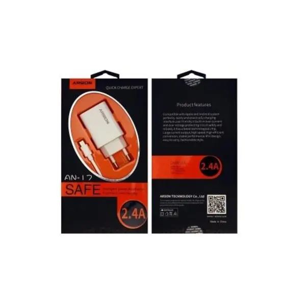 شارژر دیواری آرسون مدل AN-17 به همراه کابل microUSB - 4