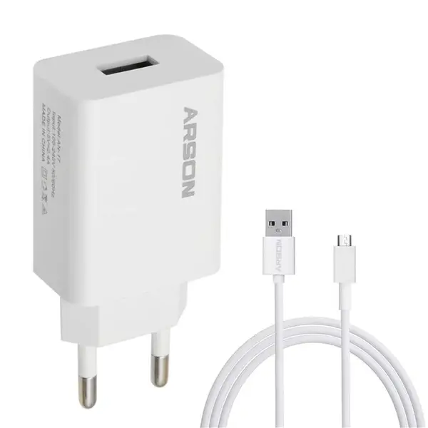 شارژر دیواری آرسون مدل AN-17 به همراه کابل microUSB - 3