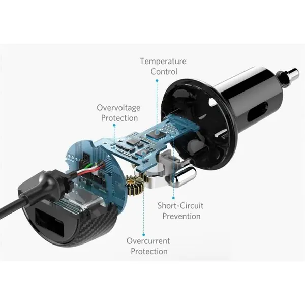 شارژر فندکی با کابل لایتنینگ انکر Anker Car Power Drive Elite 2 - 2