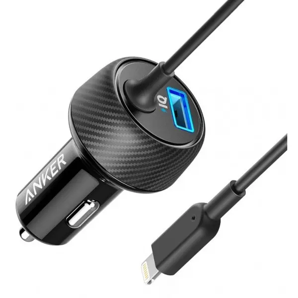 شارژر فندکی با کابل لایتنینگ انکر Anker Car Power Drive Elite 2 - 5